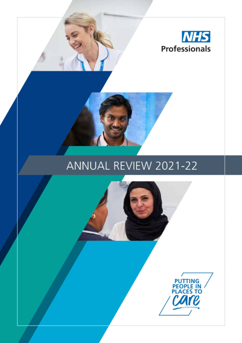 Front cover of the NHSP Annual Report 2021-22