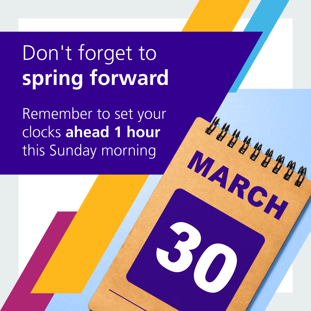March 25 Clocks going forward 1080x1080
