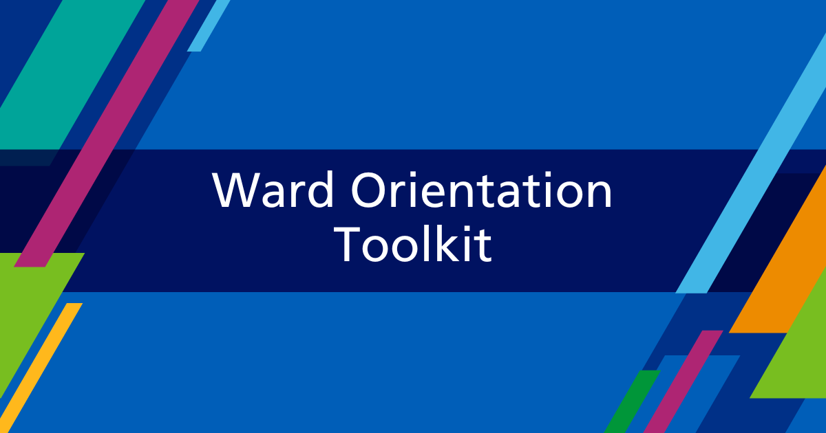 March 25 Ward Orientation Toolkit