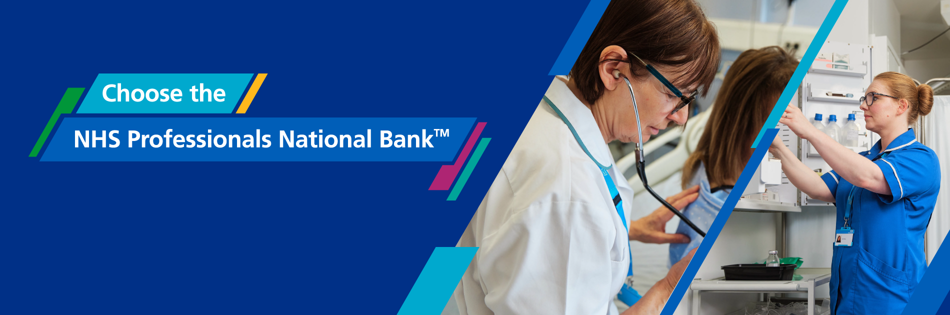 National Bank for Healthcare Professionals: Two female Healthcare Professionals performing their duties