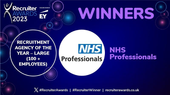 NHS Professionals Recruiter of the Year Award 2023